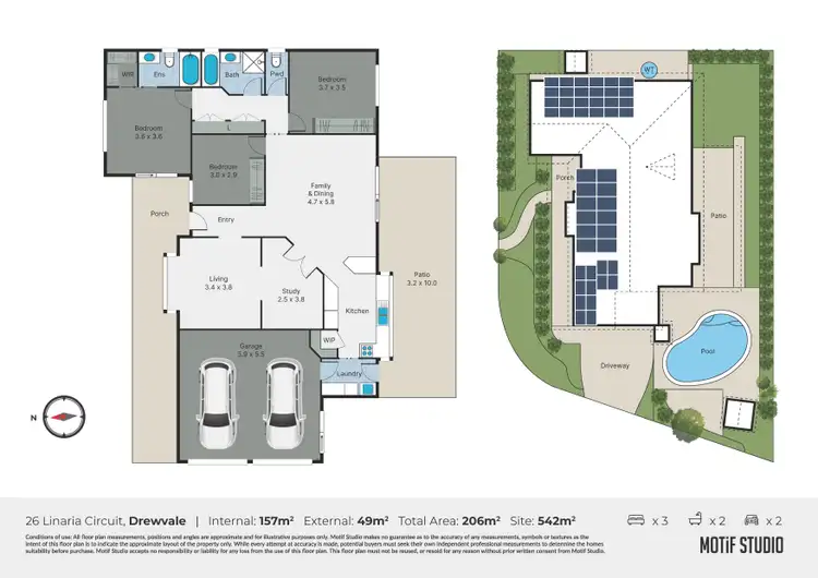 Floorplan of Homely house listing, 26 Linaria Circuit, Drewvale QLD 4116
