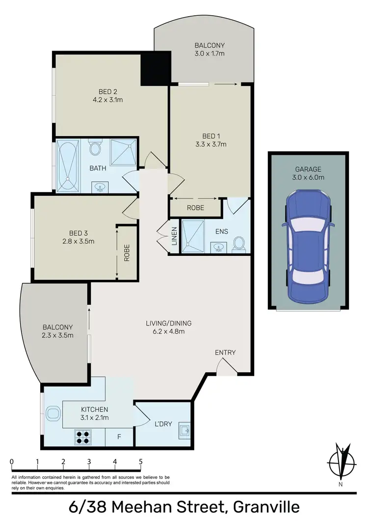 Floorplan of Homely unit listing, 6/38-40 Meehan Street, Granville NSW 2142