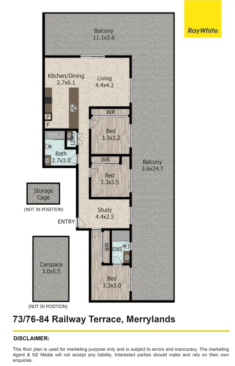 Floorplan of Homely apartment listing, 73/76-84 Railway Terrace, Merrylands NSW 2160