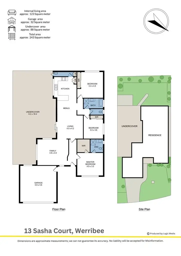 Floorplan of Homely house listing, 13 Sasha Court, Werribee VIC 3030