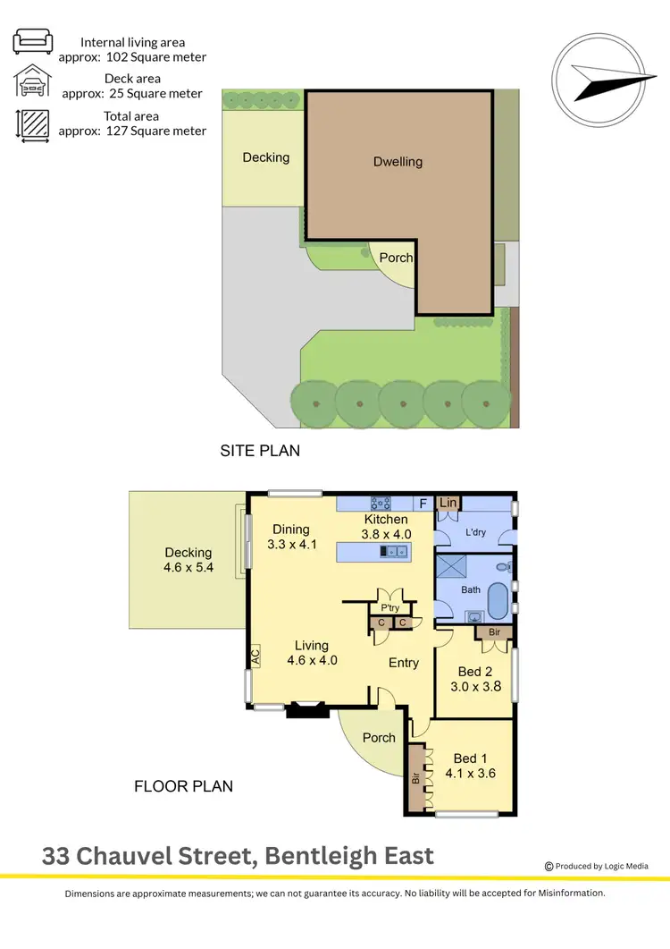 Floorplan of Homely house listing, 33 Chauvel Street, Bentleigh East VIC 3165