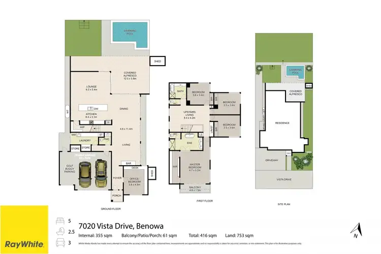 Floorplan of Homely house listing, 7020 Vista Drive, Benowa QLD 4217