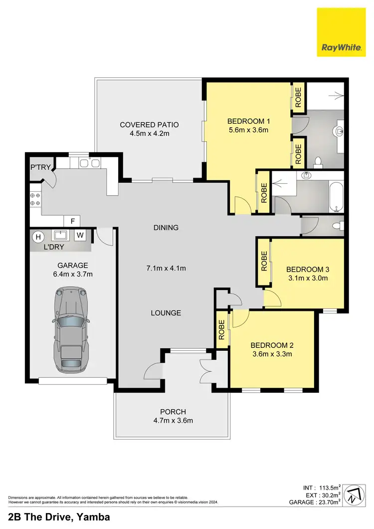 Floorplan of Homely unit listing, 2B The Drive, Yamba NSW 2464