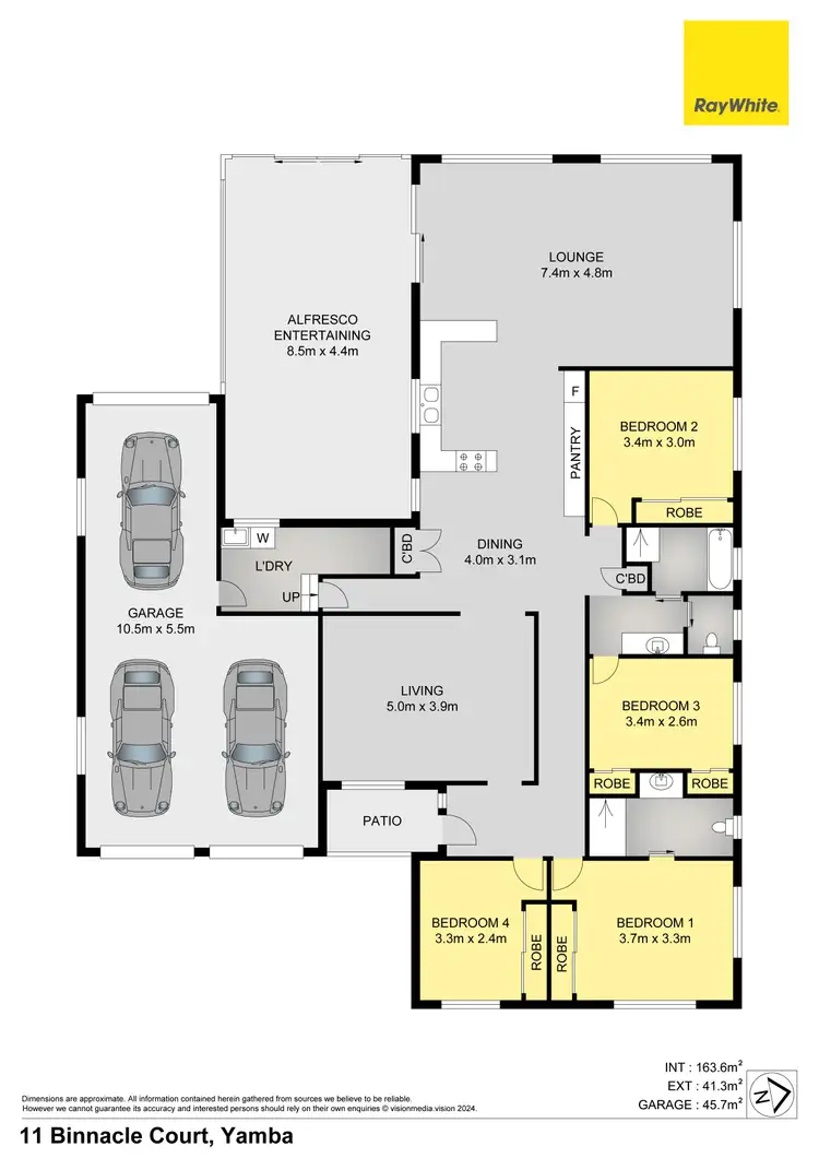 Floorplan of Homely house listing, 11 Binnacle Court, Yamba NSW 2464