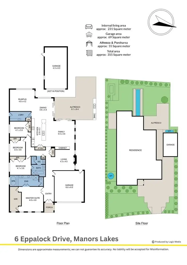 Floorplan of Homely house listing, 6 Eppalock Drive, Manor Lakes VIC 3024