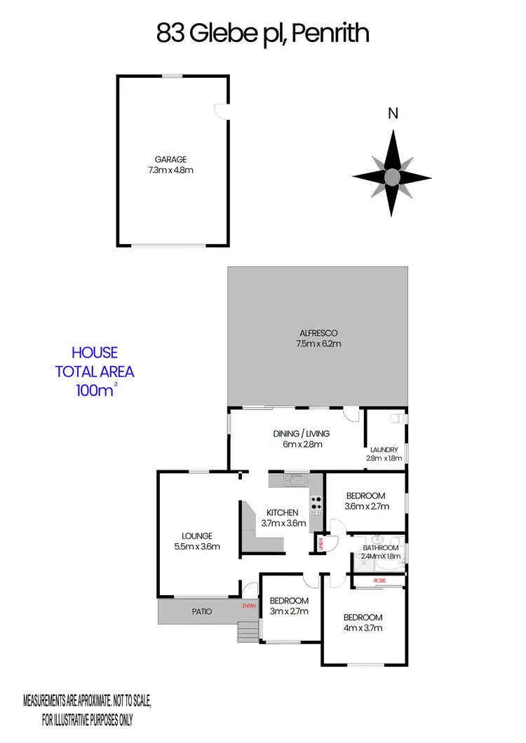 Floorplan of Homely house listing, 83 Glebe Place, Penrith NSW 2750
