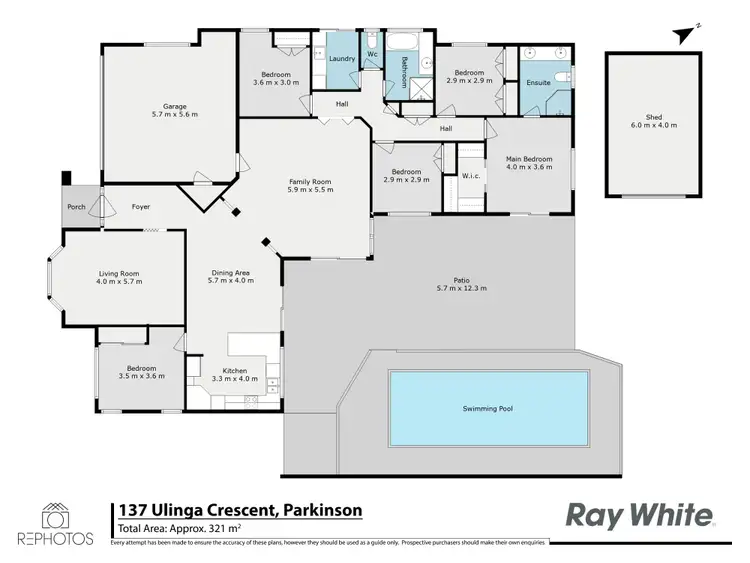 Floorplan of Homely house listing, 137 Ulinga Crescent, Parkinson QLD 4115
