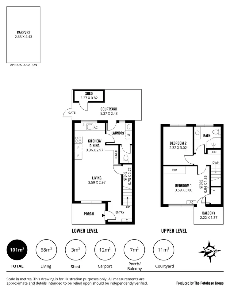 Floorplan of Homely unit listing, 2/317 Military Road, Semaphore Park SA 5019