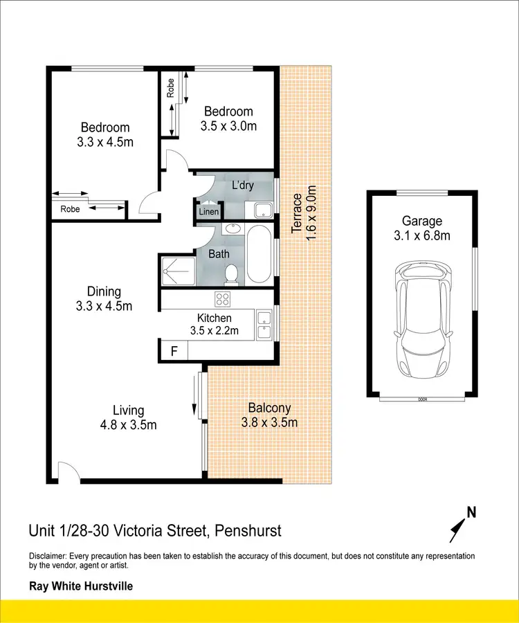 Floorplan of Homely unit listing, 1/28-30 Victoria Avenue, Penshurst NSW 2222