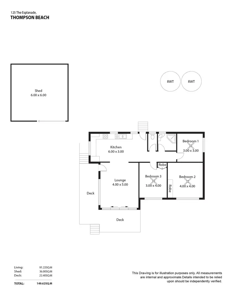 Floorplan of Homely house listing, 125 The Esplanade, Thompson Beach SA 5501