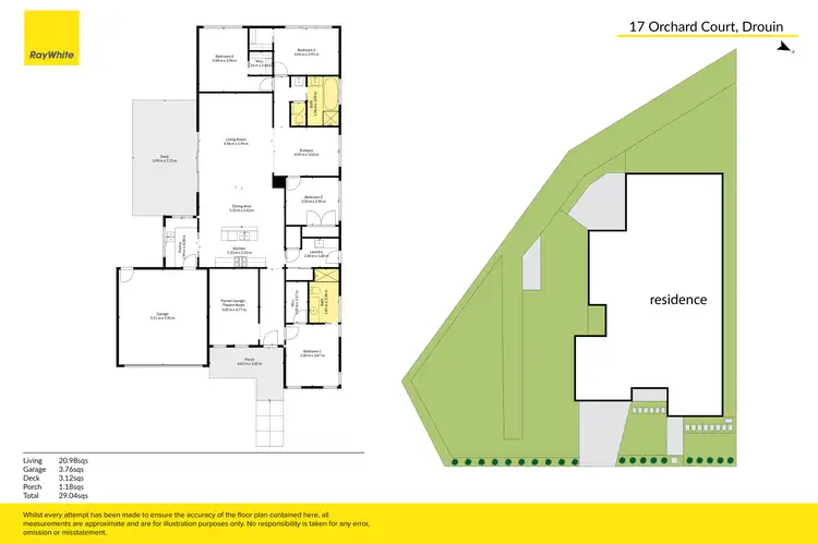 Floorplan of Homely house listing, 17 Orchard Court, Drouin VIC 3818