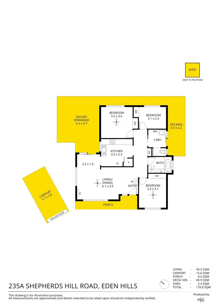 Floorplan of Homely house listing, 235A Shepherds Hill Road, Eden Hills SA 5050