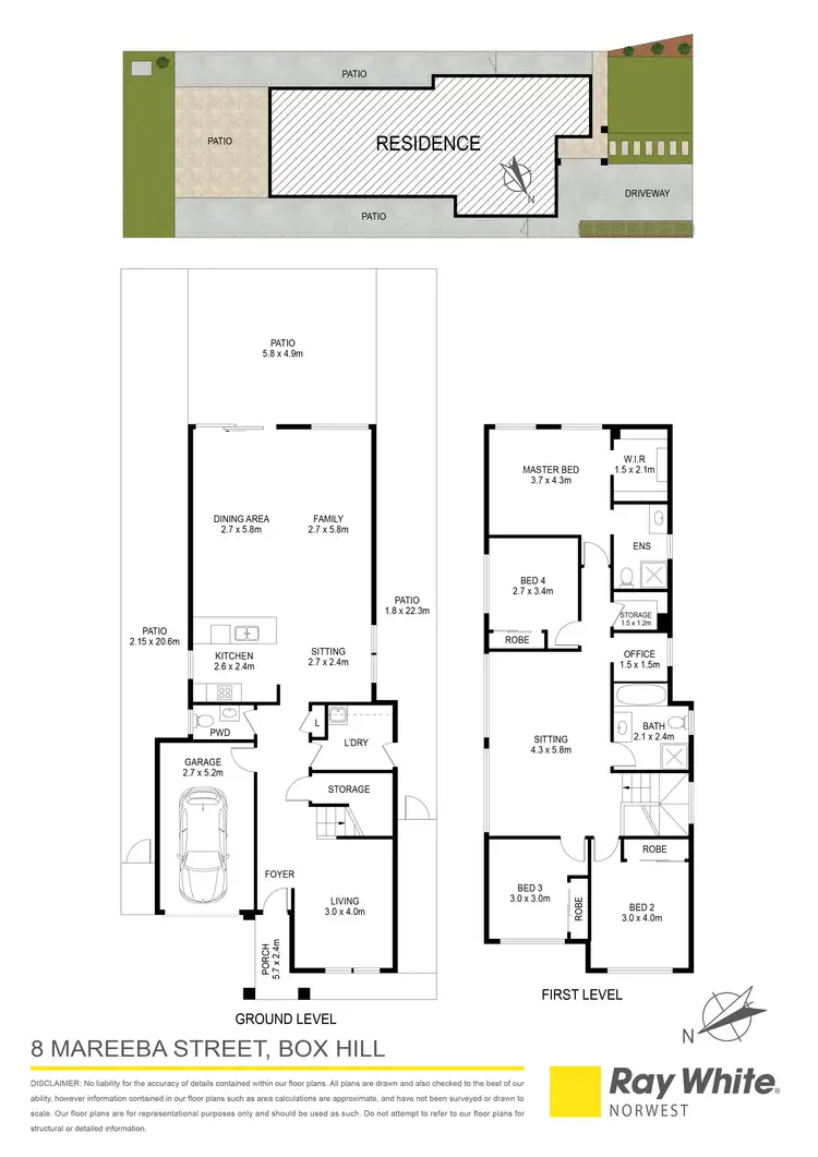 Floorplan of Homely house listing, 8 Mareeba Street, Box Hill NSW 2765