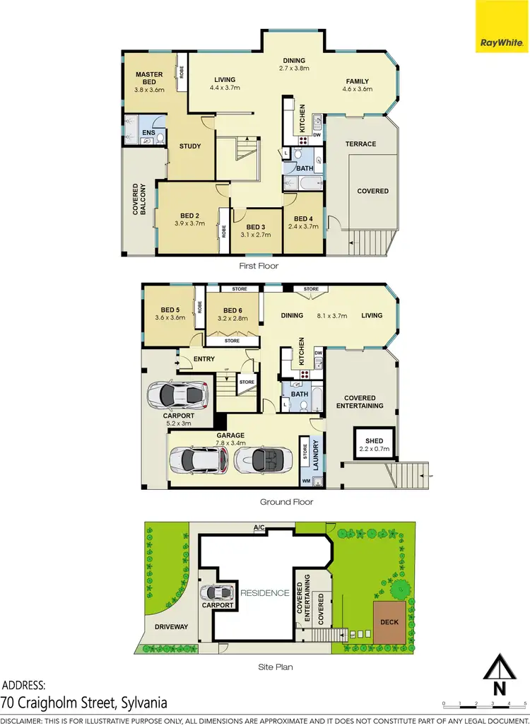 Floorplan of Homely house listing, 70 Craigholm Street, Sylvania NSW 2224