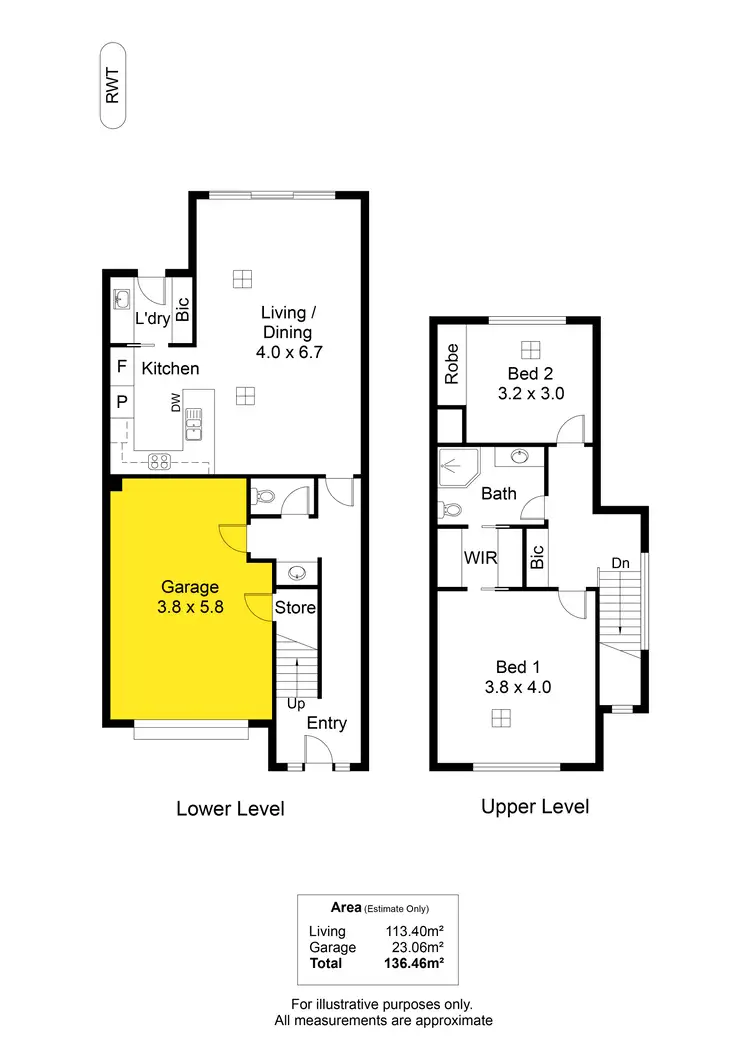 Floorplan of Homely townhouse listing, 29a Ramsay Avenue, Seacombe Gardens SA 5047