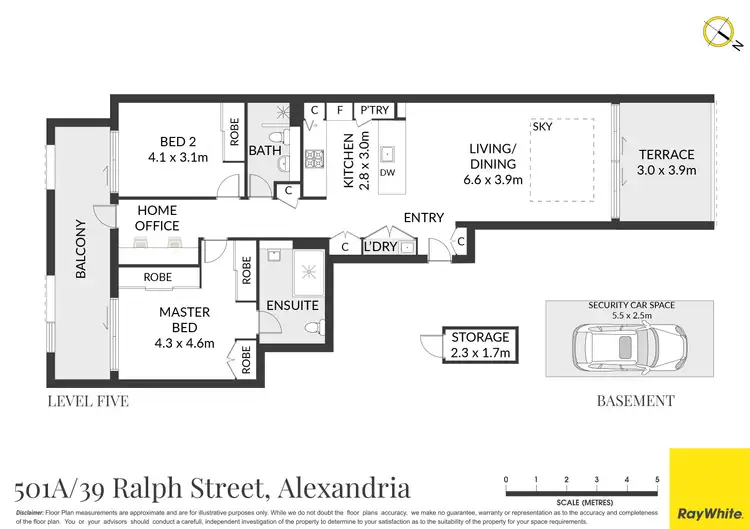 Floorplan of Homely apartment listing, 501A/39 Ralph Street, Alexandria NSW 2015