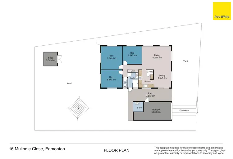 Floorplan of Homely house listing, 16 Mulindie Close, Edmonton QLD 4869