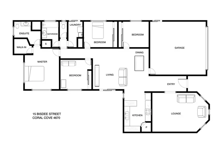 Floorplan of Homely house listing, 15 BISDEE Street, Coral Cove QLD 4670