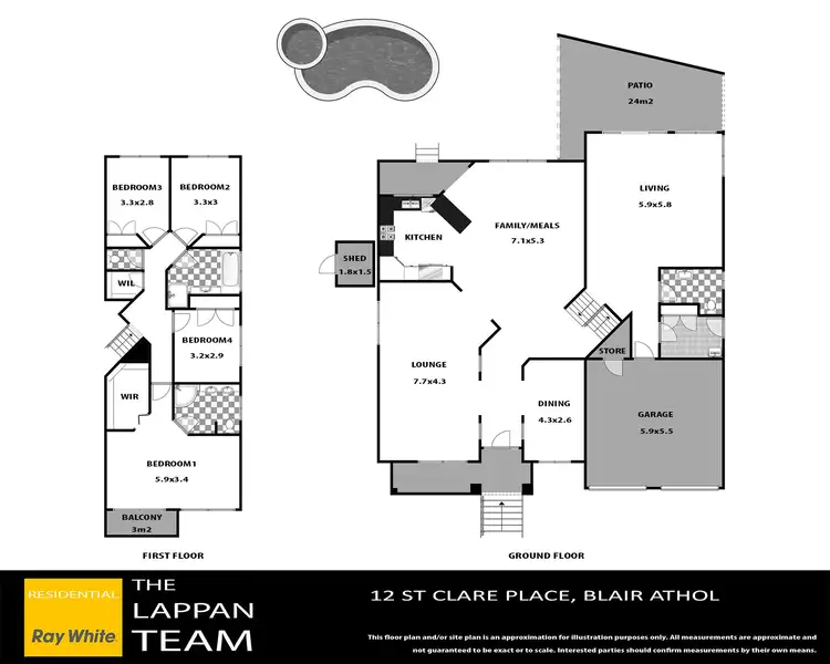 Floorplan of Homely house listing, 12 St Clare Place, Blair Athol NSW 2560