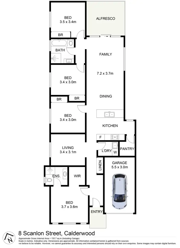 Floorplan of Homely house listing, 8 Scanlon Street, Calderwood NSW 2527