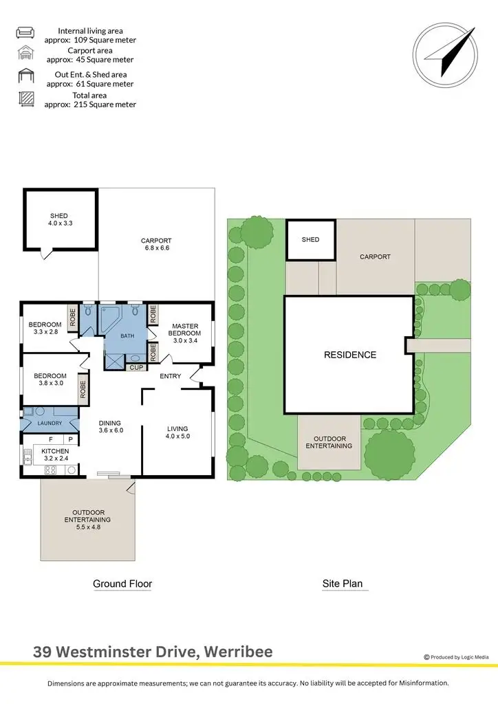 Floorplan of Homely house listing, 39 Westminster Drive, Werribee VIC 3030