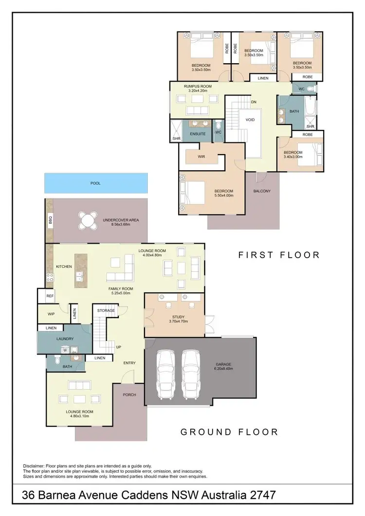 Floorplan of Homely house listing, 36 Barnea Avenue, Caddens NSW 2747