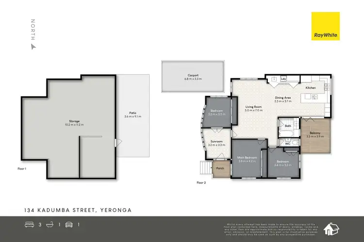 Floorplan of Homely house listing, 134 Kadumba Street, Yeronga QLD 4104
