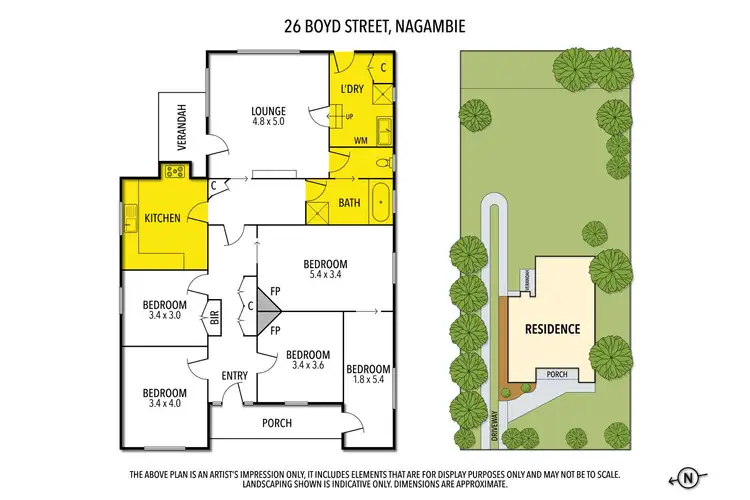 Floorplan of Homely house listing, 26 Boyd Street, Nagambie VIC 3608