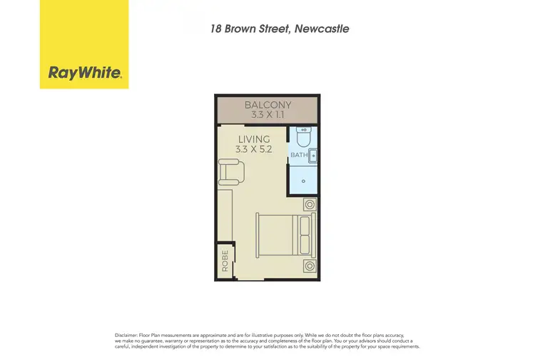 Floorplan of Homely unit listing, 104/18 Brown Street, Newcastle NSW 2300
