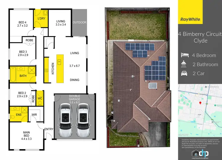 Floorplan of Homely house listing, 4 Bimberry Circuit, Clyde VIC 3978