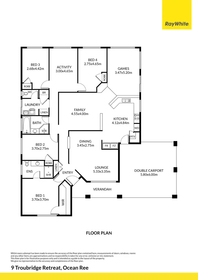 Floorplan of Homely house listing, 9 Troubridge Retreat, Ocean Reef WA 6027