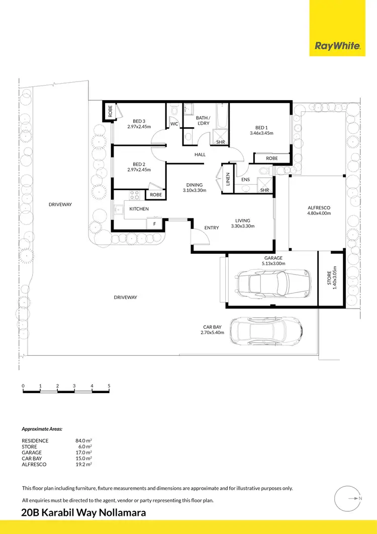 Floorplan of Homely villa listing, 20B Karabil Way, Nollamara WA 6061