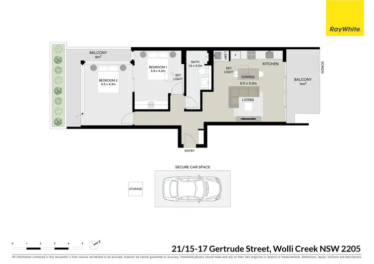 Floorplan of Homely apartment listing, 21/15-17 Gertrude Street, Wolli Creek NSW 2205