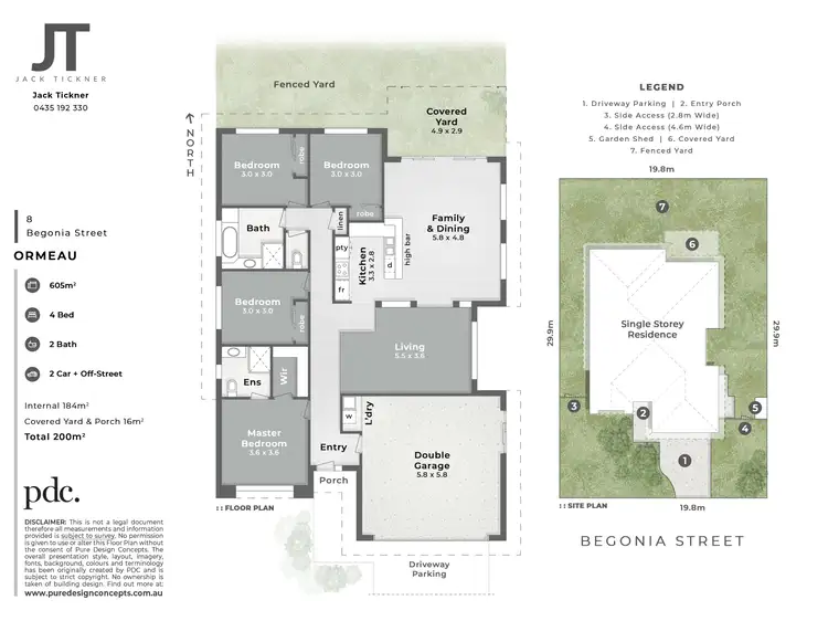 Floorplan of Homely house listing, 8 Begonia Street, Ormeau QLD 4208
