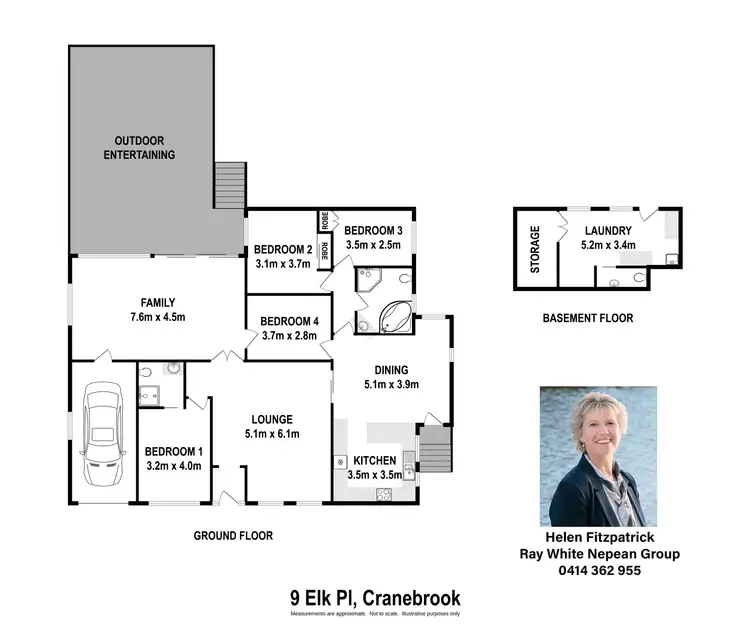 Floorplan of Homely house listing, 9 Elk Place, Cranebrook NSW 2749