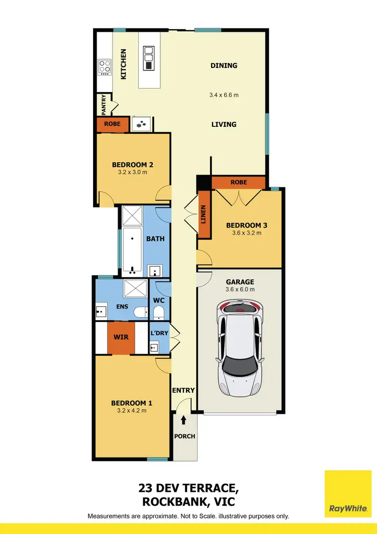 Floorplan of Homely house listing, 23 Dev Terrace, Rockbank VIC 3335