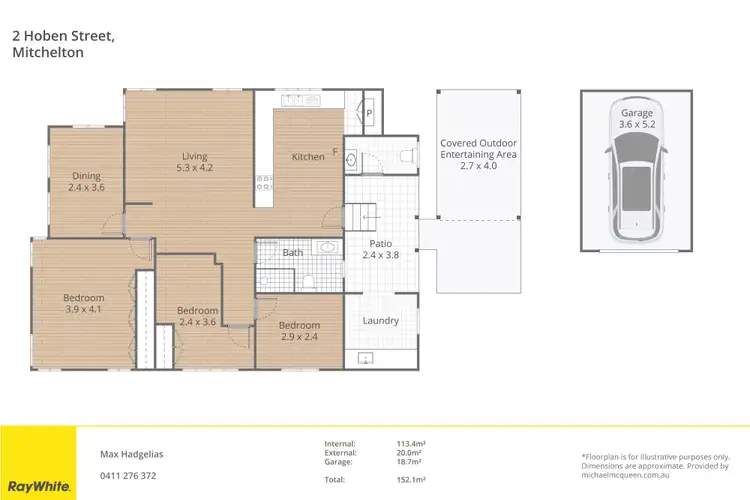 Floorplan of Homely house listing, 2 Hoben Street, Mitchelton QLD 4053