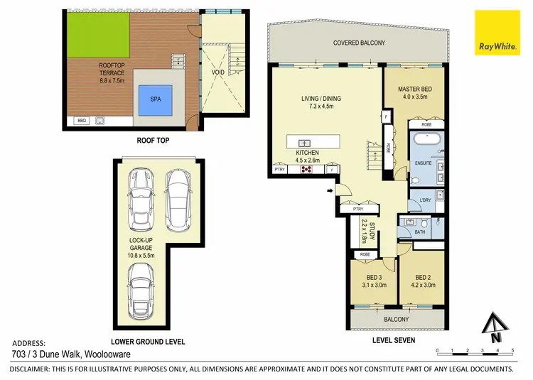 Floorplan of Homely apartment listing, 703/3 Dune Walk, Woolooware NSW 2230