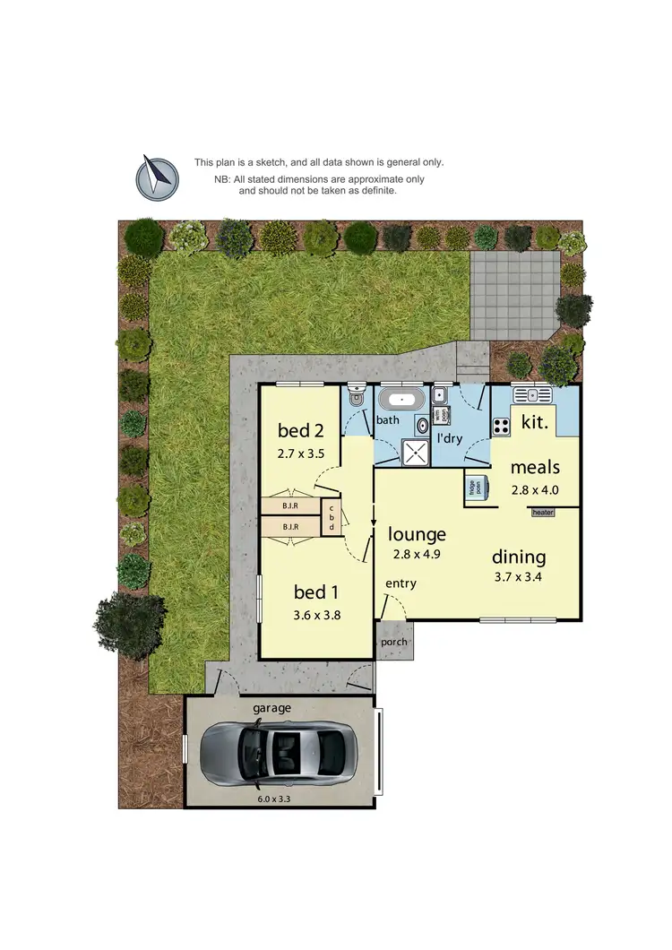 Floorplan of Homely unit listing, 6/31 Leigh Road, Croydon VIC 3136
