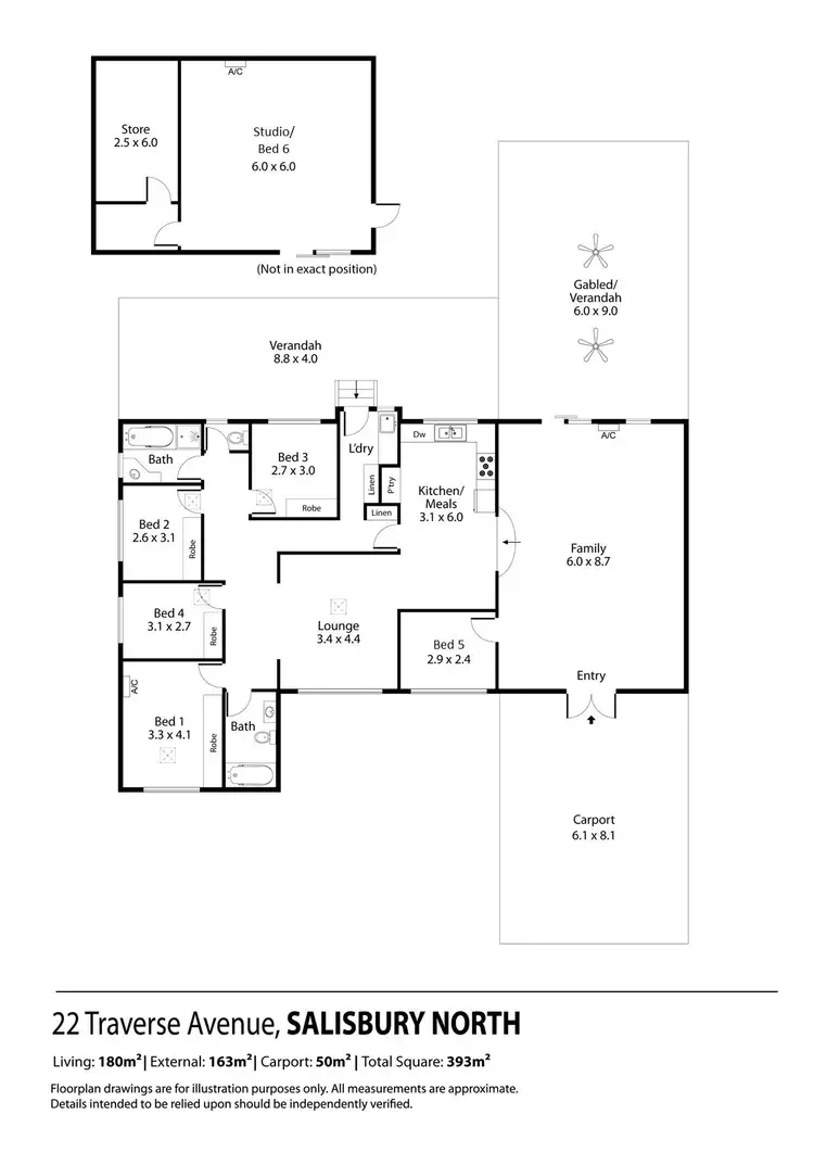 Floorplan of Homely house listing, 22 Traverse Avenue, Salisbury North SA 5108