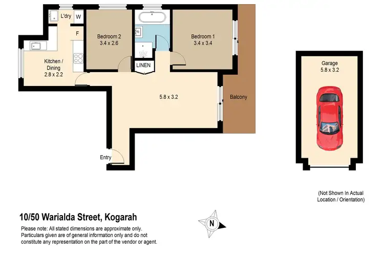 Floorplan of Homely unit listing, 10/50 Warialda Street, Kogarah NSW 2217