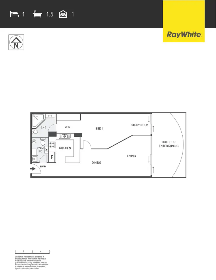 Floorplan of Homely apartment listing, 503/222 City Walk, City ACT 2601