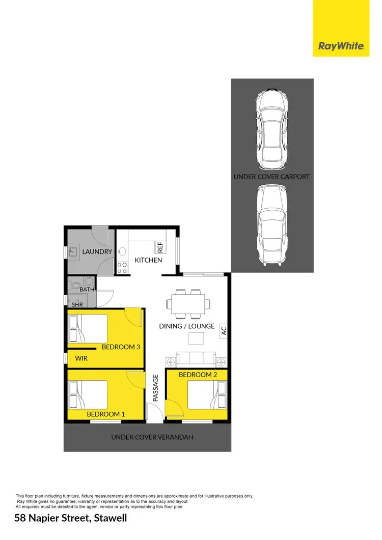 Floorplan of Homely house listing, 58 Napier Street, Stawell VIC 3380