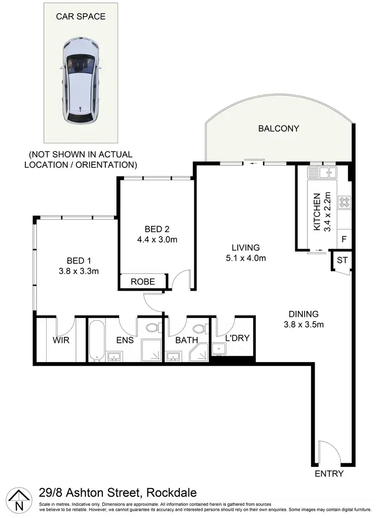 Floorplan of Homely apartment listing, 29/8 Ashton Street, Rockdale NSW 2216