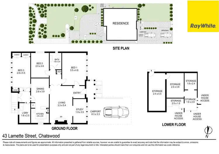 Floorplan of Homely house listing, 43 Lamette Street, Chatswood NSW 2067