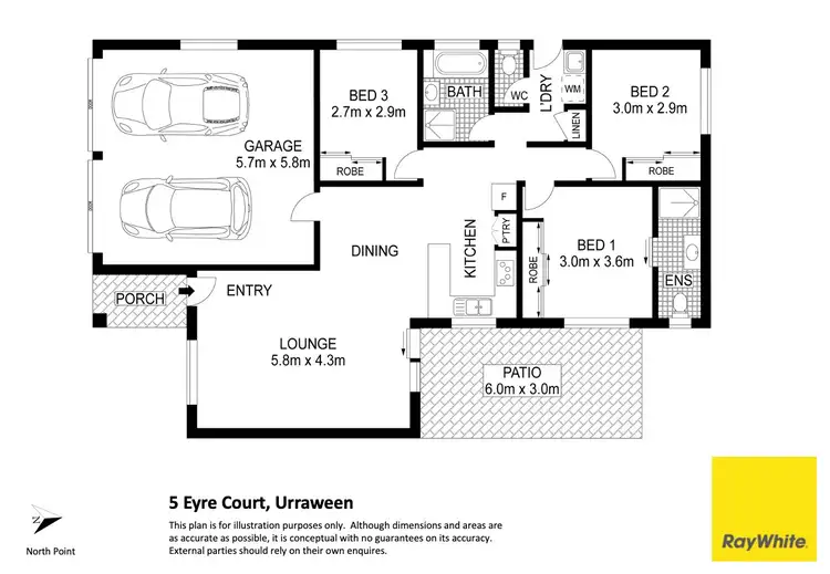 Floorplan of Homely house listing, 5 Eyre Court, Urraween QLD 4655