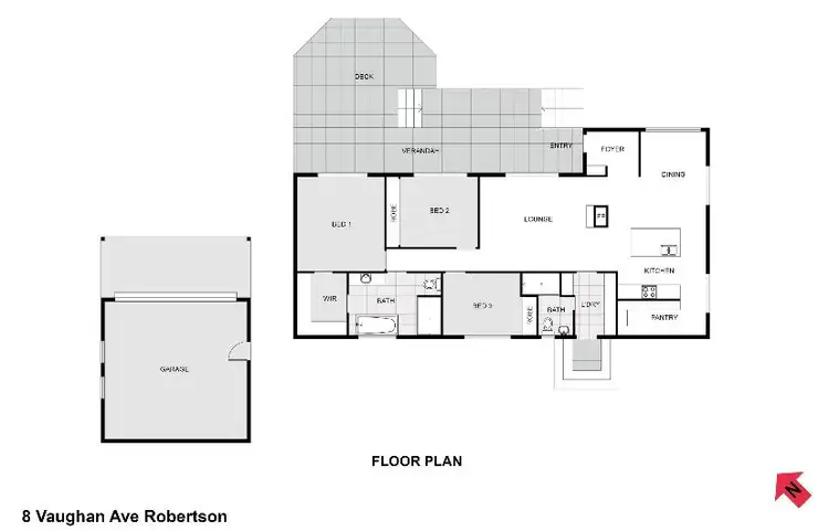 Floorplan of Homely house listing, 8 Vaughan Avenue, Robertson NSW 2577