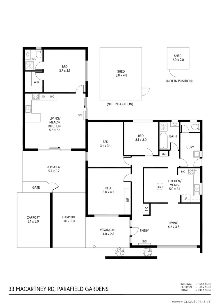 Floorplan of Homely house listing, 33 Macartney Road, Parafield Gardens SA 5107