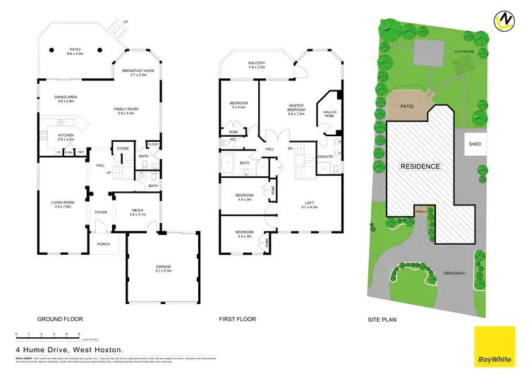Floorplan of Homely house listing, 4 Hume Drive, West Hoxton NSW 2171