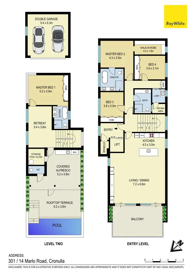 Floorplan of Homely apartment listing, 301/14 Marlo Road, Cronulla NSW 2230